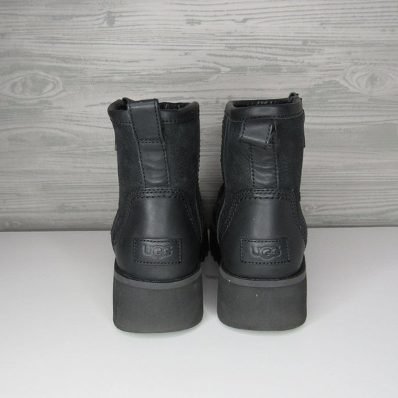 UGG Black Leather Ankle Booties - Picture 5 of 6